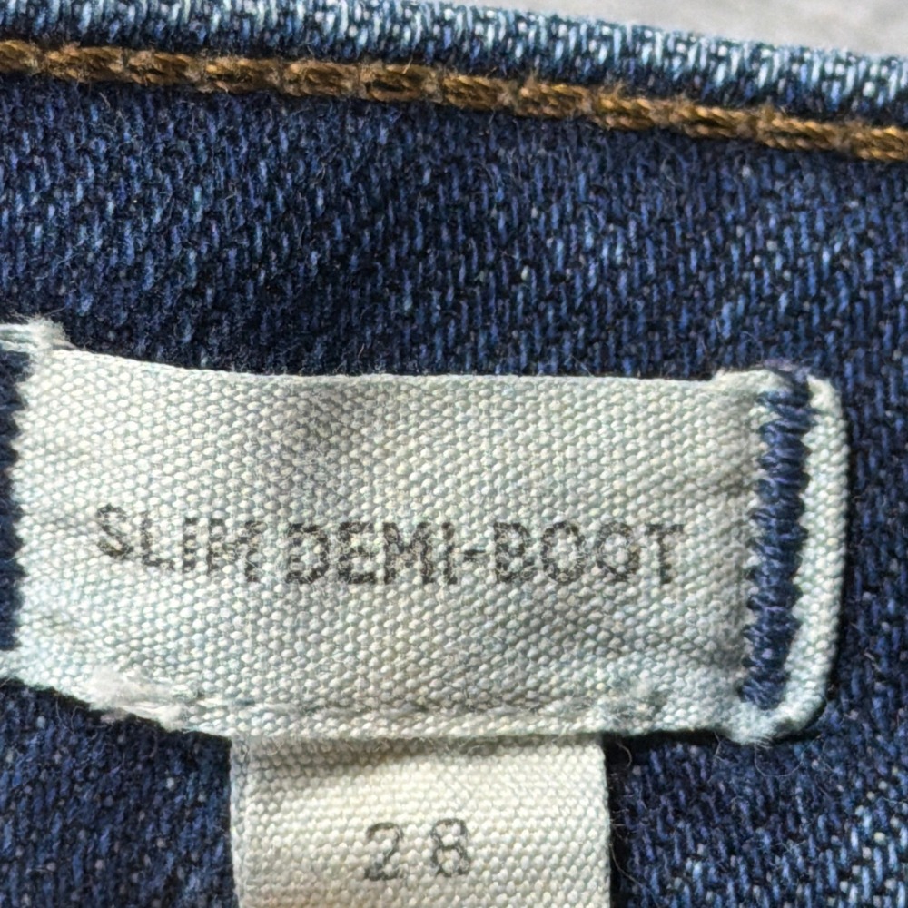 Madewell Slim Demi Boot Women 28 High Rise Stretch Blue Denim Jeans Minimalist - Picture 7 of 11